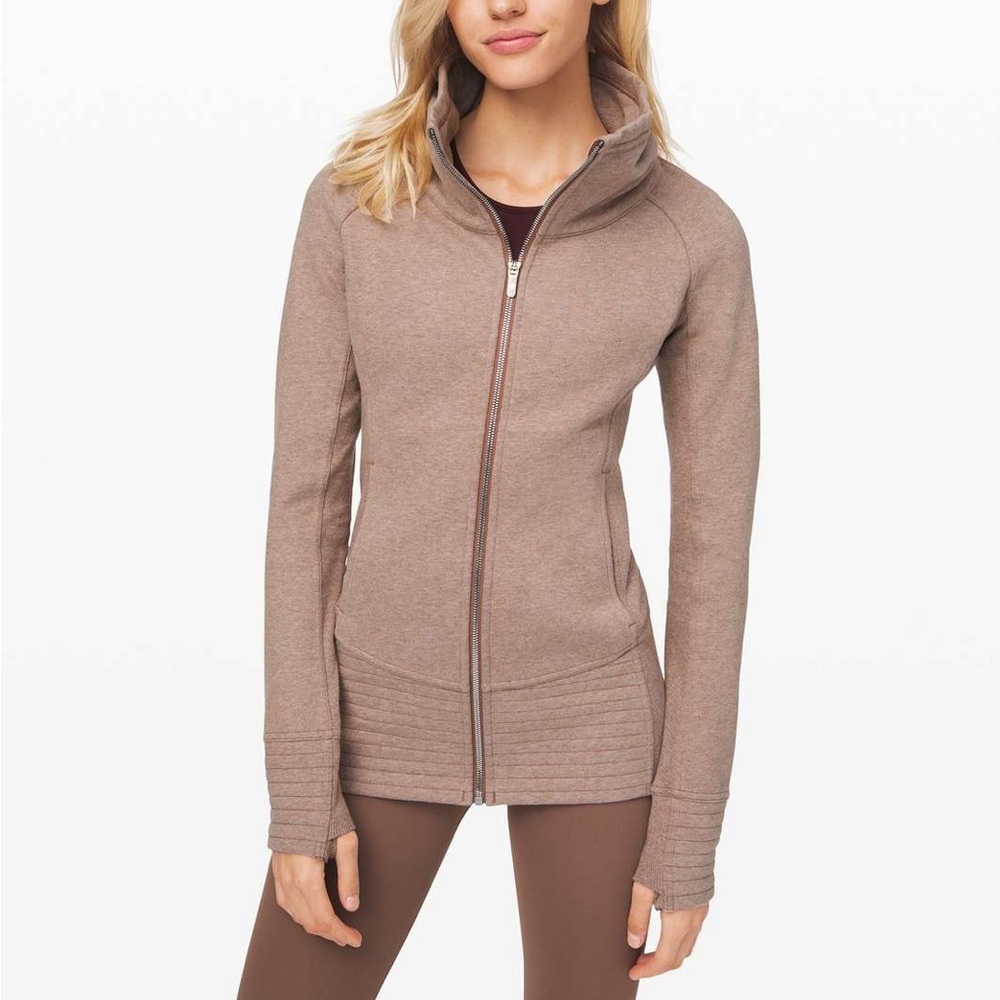 Lululemon Radiant Jacket Size 4 Heathered Spanish Oak